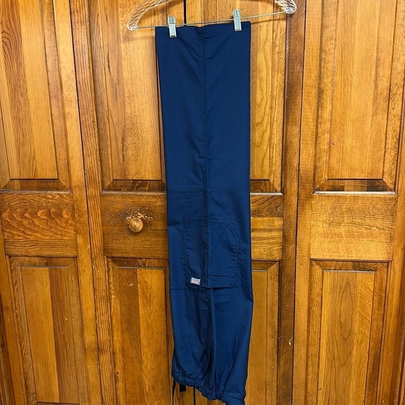 Cherokee Workwear Navy Scrub Bottoms Polyester Cotton Blend Style 4020 Small - Picture 3 of 7
